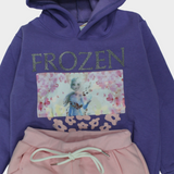 Frozen Long-Sleeved Hooded Fleeced Pajama