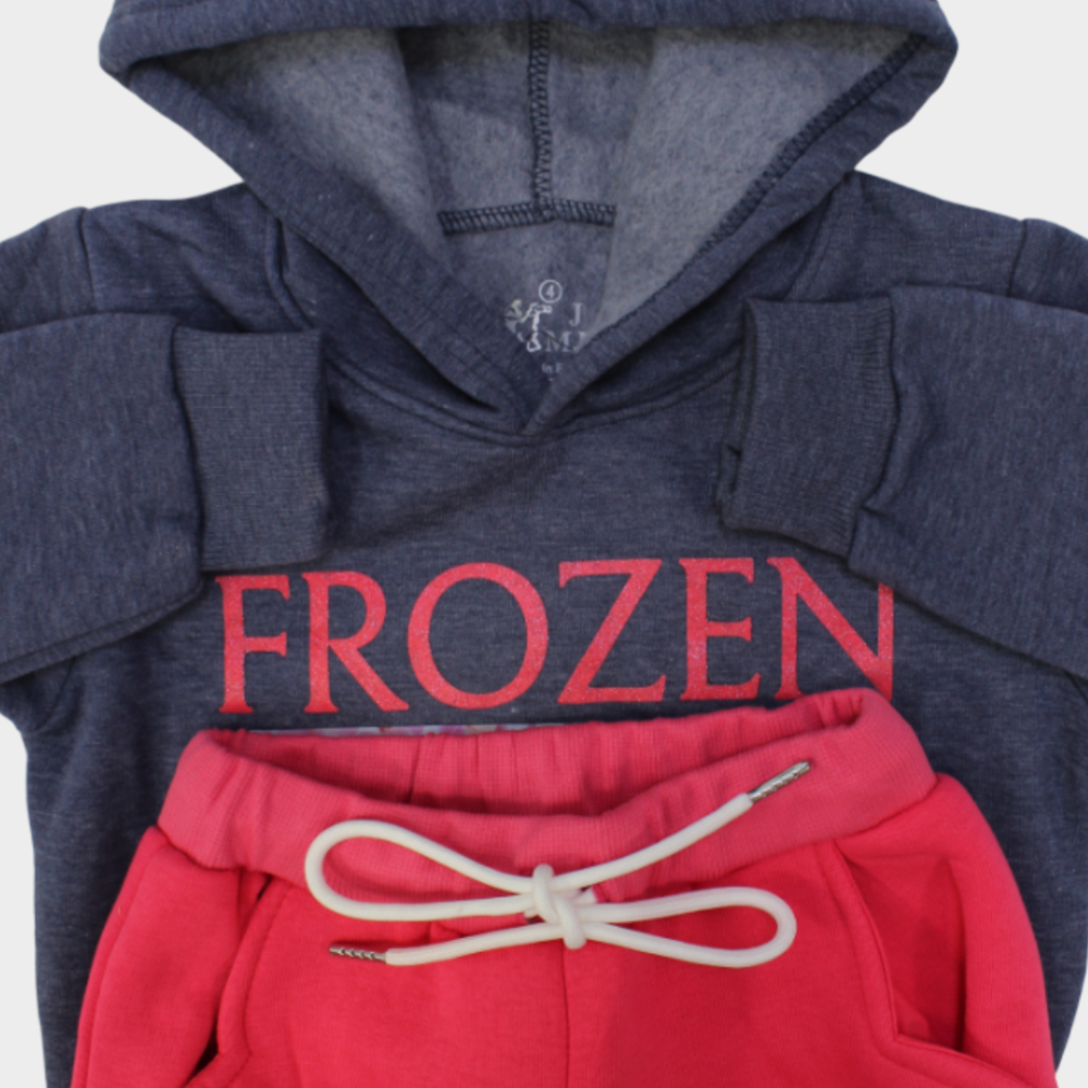 Frozen Long-Sleeved Hooded Fleeced Pajama