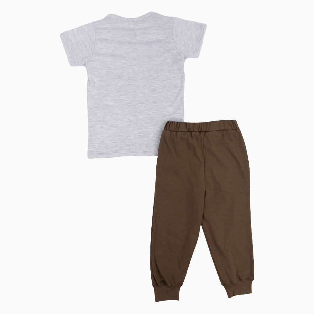 Boys Cotton Pajama Set – Dino Game Design