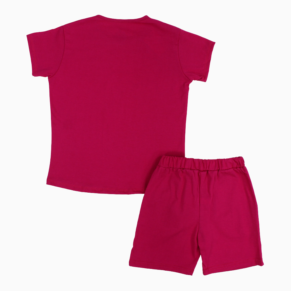 Girls Cotton Pajama Set – Barbie Theme