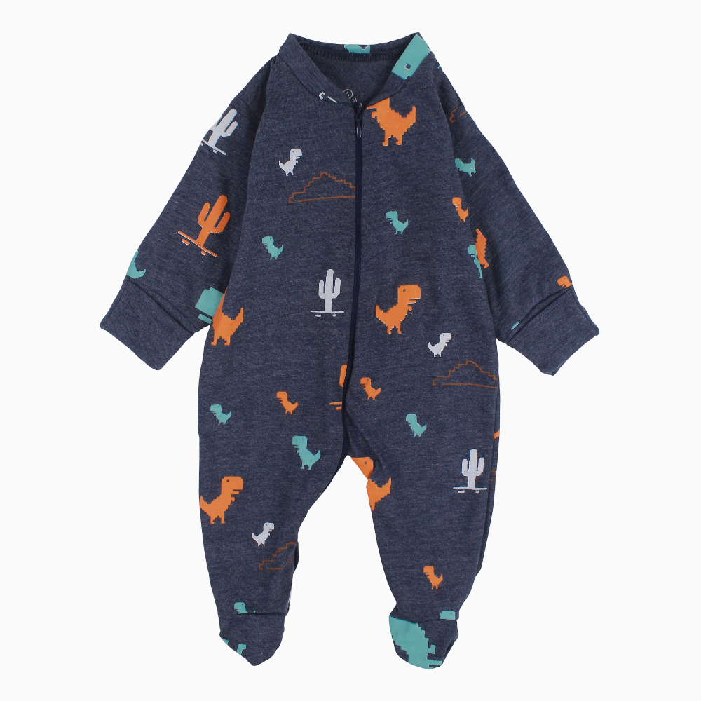 Baby Boys Cotton Baby Footie – Dinos