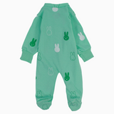 Baby Girls Cotton Baby Footie - Cute Bunny Design