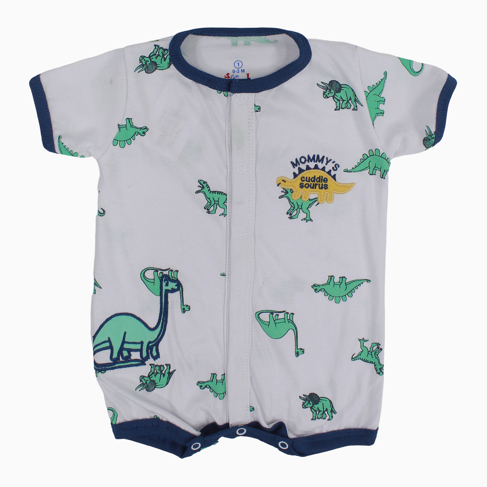 Baby Boys Cotton Romper – Dinos