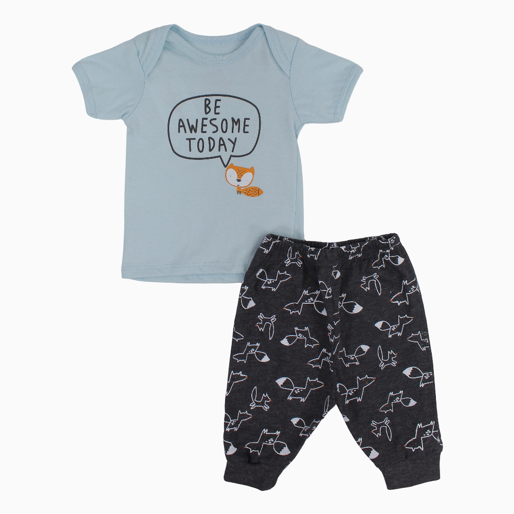 Baby Boys Cotton Pajama Set – Fox aPrint
