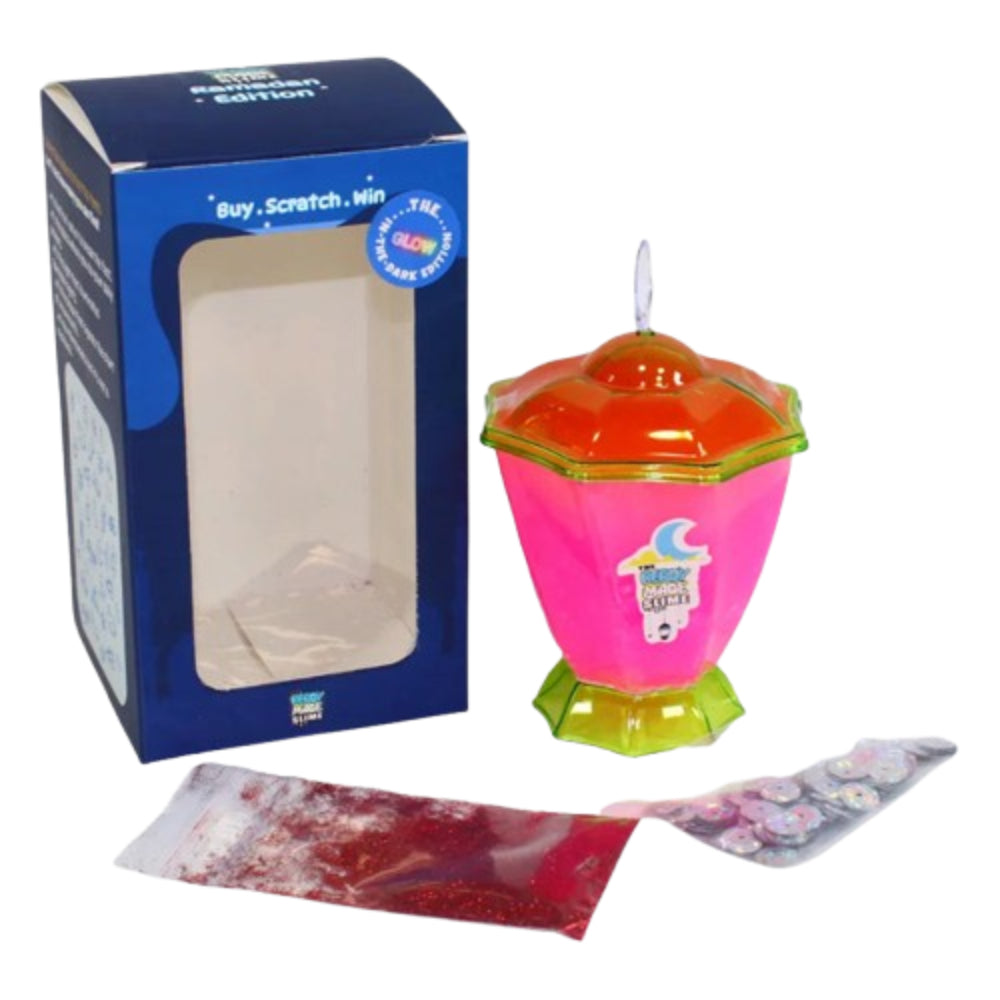 Ready-Made Slime – Ramadan Edition (Glow in the Dark, Pink)