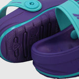 Rider Girls' Purple/Turquoise Clogs Slippers