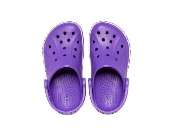 Girls Neon Purple Crocs Slippers