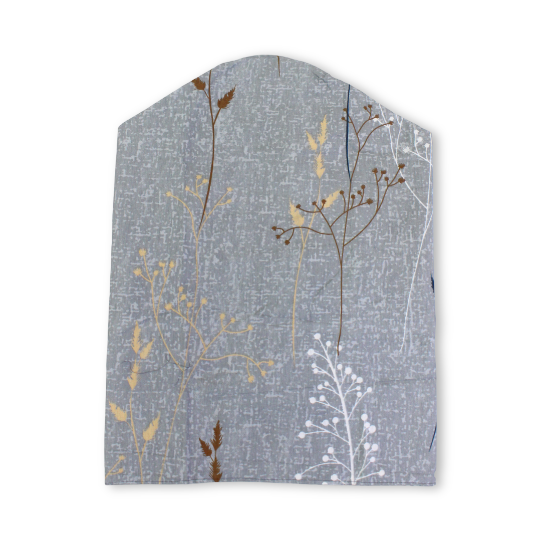 Cotton Baby Nursing Cover – Grey with Branches Print