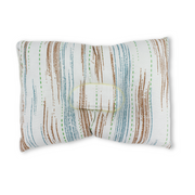 Cotton Baby Small Pillow – Striped Off-White