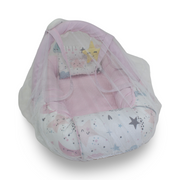 Cotton Baby Nest – Pink with Stars Print