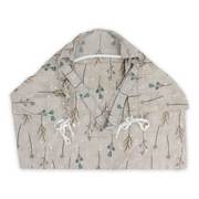 Cotton Nursing Cover – Beige with Flowers Print