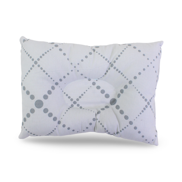 Cotton Small Pillow – Off-White with Dotted Print