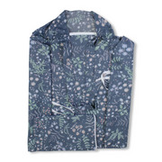 Cotton Nursing Cover – Navy with Floral Print