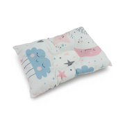 Kiddy Cotton Pillow – White with Cloud & Stars Print
