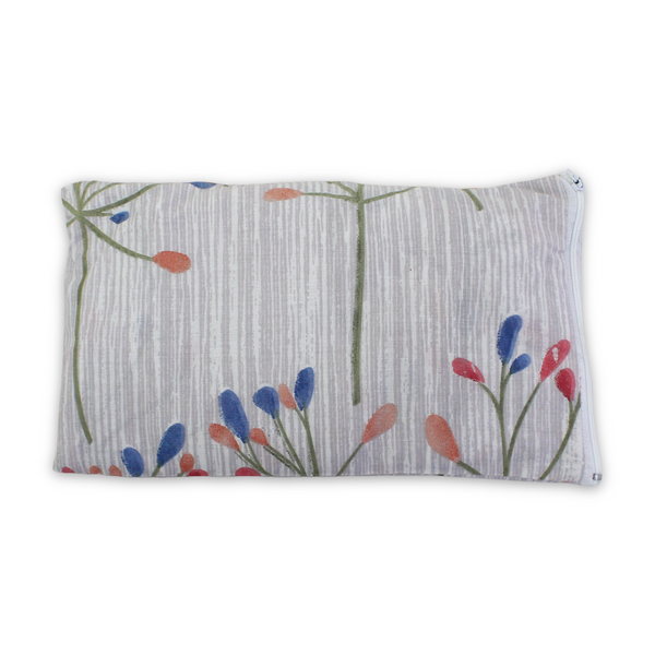 Kiddy Cotton Nursing Cover – Grey with Flowers Print