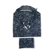 Cotton Nursing Cover Branches – Dark Grey with Floral Print