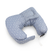 Baby Nursing Pillow – Off-White & Baby Blue Checkered
