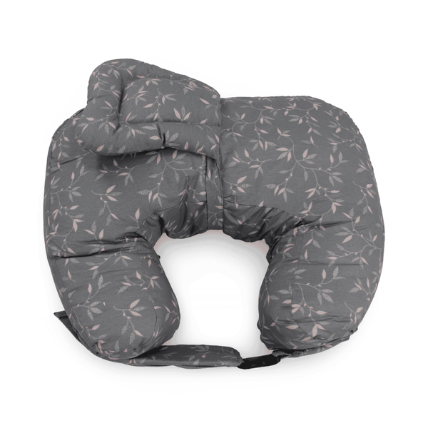 Baby Nursing Pillow – Grey with Floral Pattern