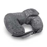 Baby Nursing Pillow – Grey with Floral Pattern