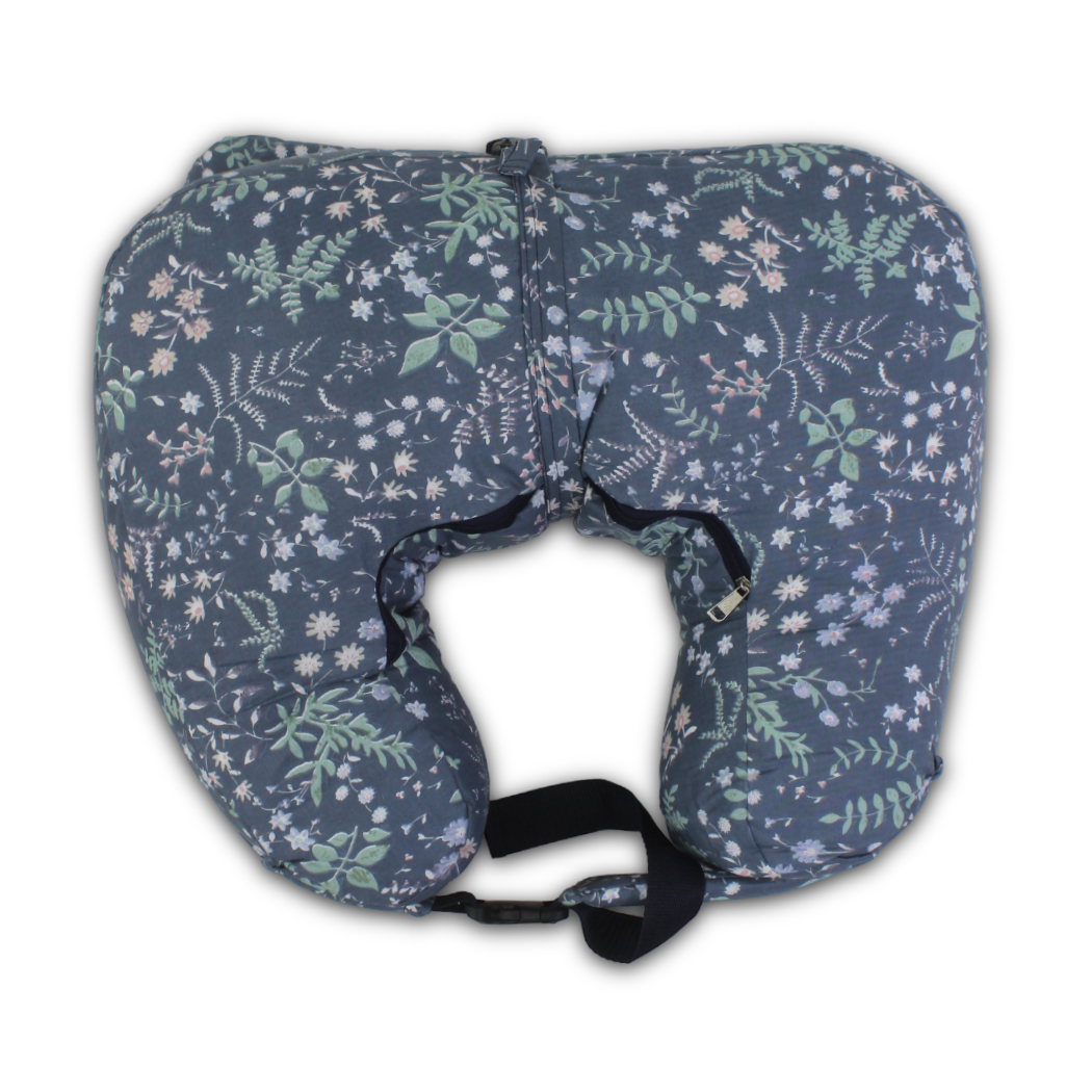 Cotton Nursing Pillow – Dark Grey - Baby Essentials - Kiddy