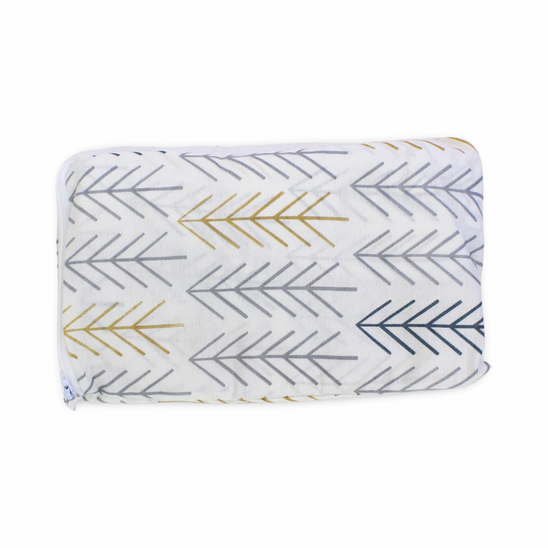 Cotton Baby Nursing Cover – Off-White with Shares Print