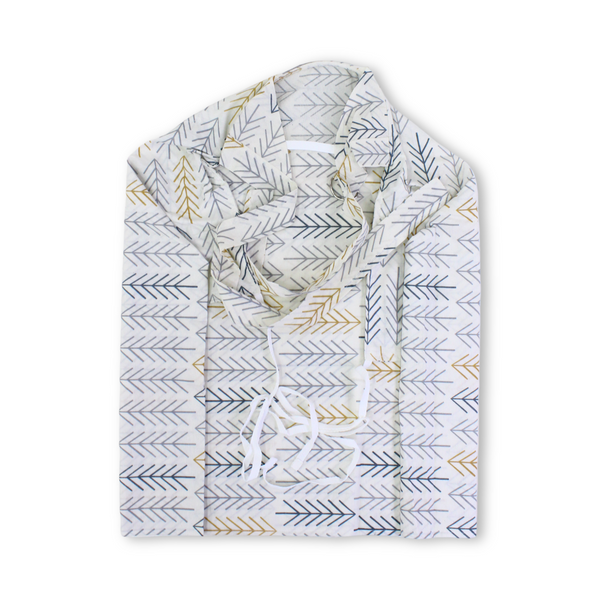 Cotton Baby Nursing Cover – Off-White with Shares Print
