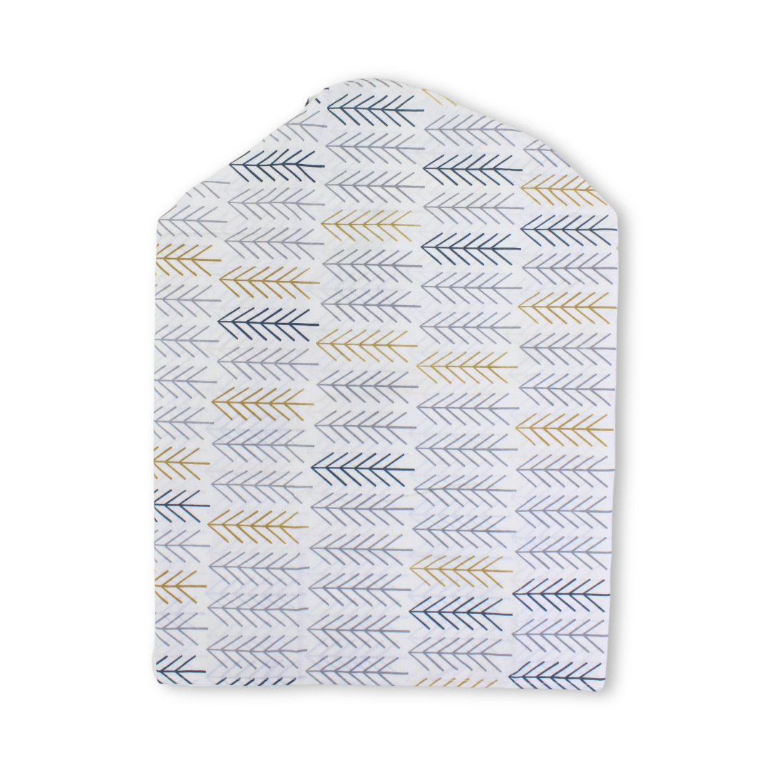 Cotton Baby Nursing Cover – Off-White with Shares Print