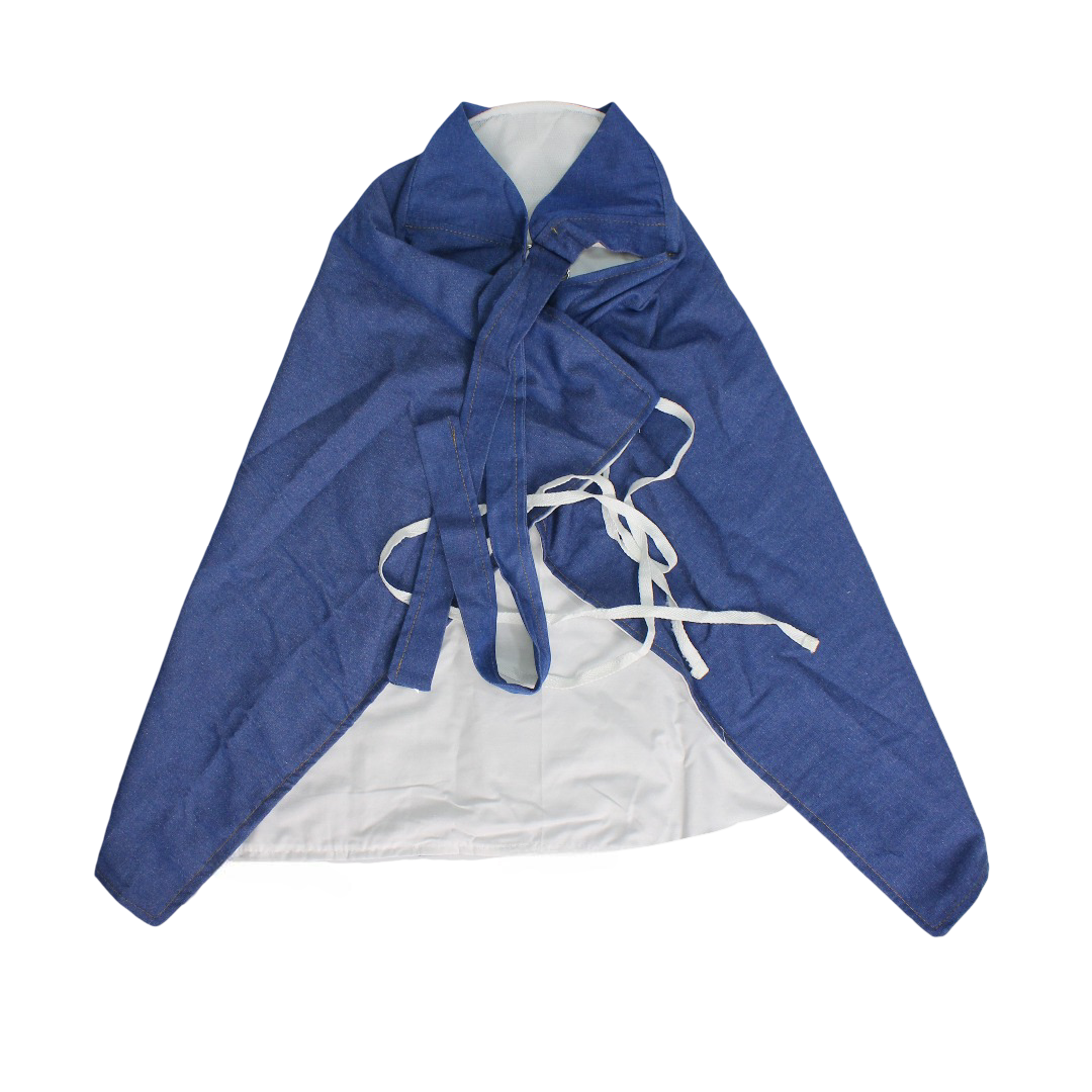 Breastfeeding Cover – Blue with Heart Print - Baby Essentials - Kiddy