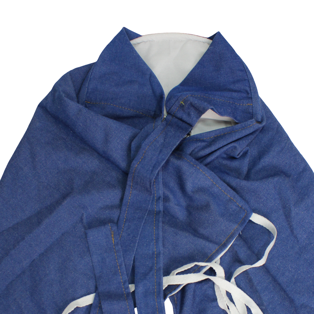 Breastfeeding Cover – Blue with Heart Print