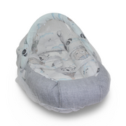 Cotton Baby Nest – Grey with Balloon Print