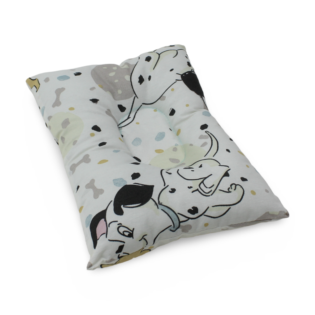 Small Pillow – White with 101 Dalmatians Print