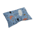 Small Pillow – Baby Blue with Cloud Print