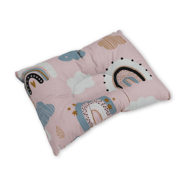 Small Pillow – Pink with Cloud Print