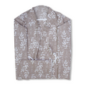 Cotton Nursing Cover – Beige with Leaves Print
