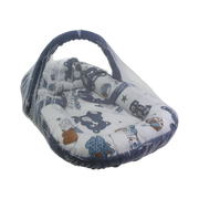 Kiddy Cotton Baby Nest – Navy with Bear Print