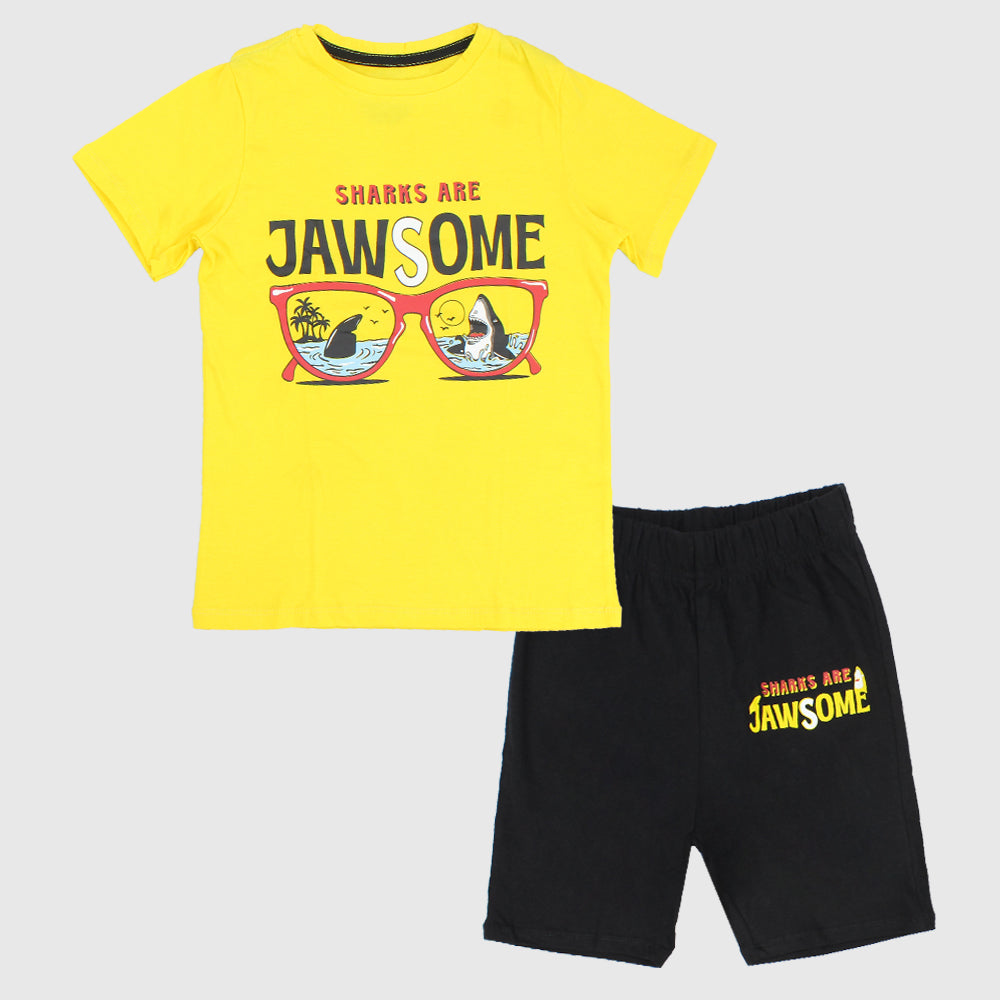 "Sharks Are Jawsome" Short-Sleeved Pajama