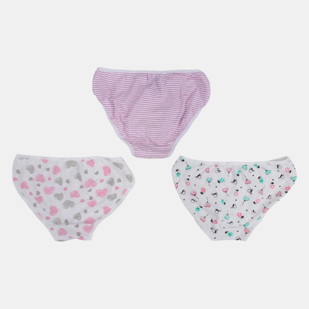 Girls Cotton Pantie – Colorful Panties (Pack of 3)