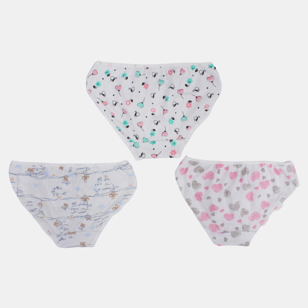 Girls Cotton Pantie – Colorful Panties (Pack of 3)