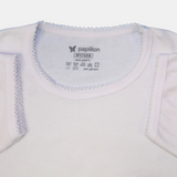 Unisex White Short-Sleeved Undershirt