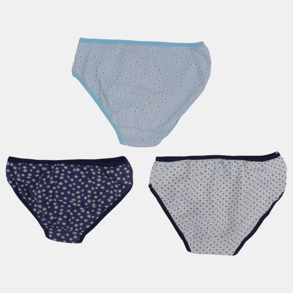 Girls Printed Panties – Pack of 3 (Assorted Prints)