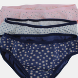 Kids Girls' Printed Panties – Pack of 3 (Assorted Prints)