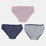 Kids Girls' Printed Panties – Pack of 3 (Assorted Prints)