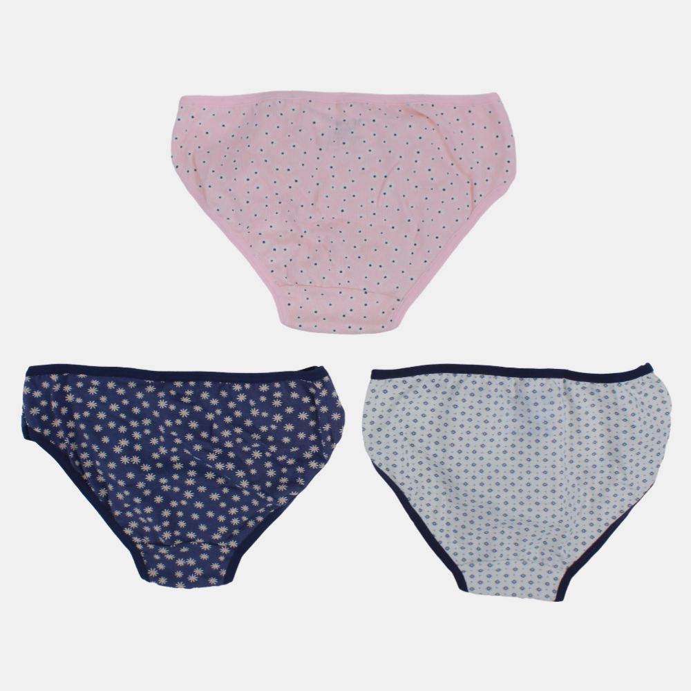 Girls Printed Panties – Pack of 3 (Assorted Prints)