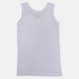 Girls Cotton Sleeveless Undershirt – White