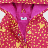 Yellow Hearts Swim Robe