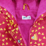 Yellow Hearts Swim Robe