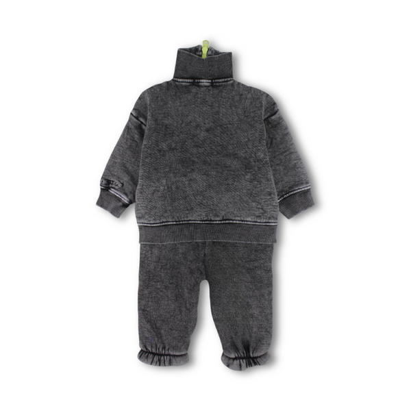 Unisex Baby Cotton Outfit Set – Grey