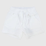 Unisex White Comfy Shorts