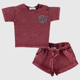 Unisex Maroon Outfit Set