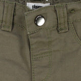 Olive Gabardine Shorts